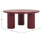 Table basse ronde Mork à 3 pieds SAFAVIEH Home - 40Lx40Px18H